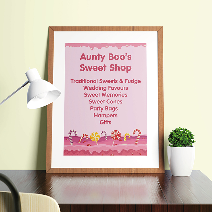 Aunty Boos Sweet Shop Poster